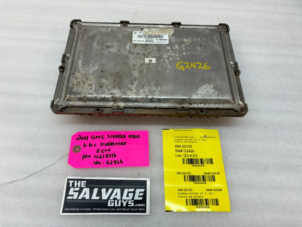 11-14 Chevrolet GMC 2500HD DURAMAX 6.6 LML OEM ENGINE COMPUTER ECU ECM 12618516