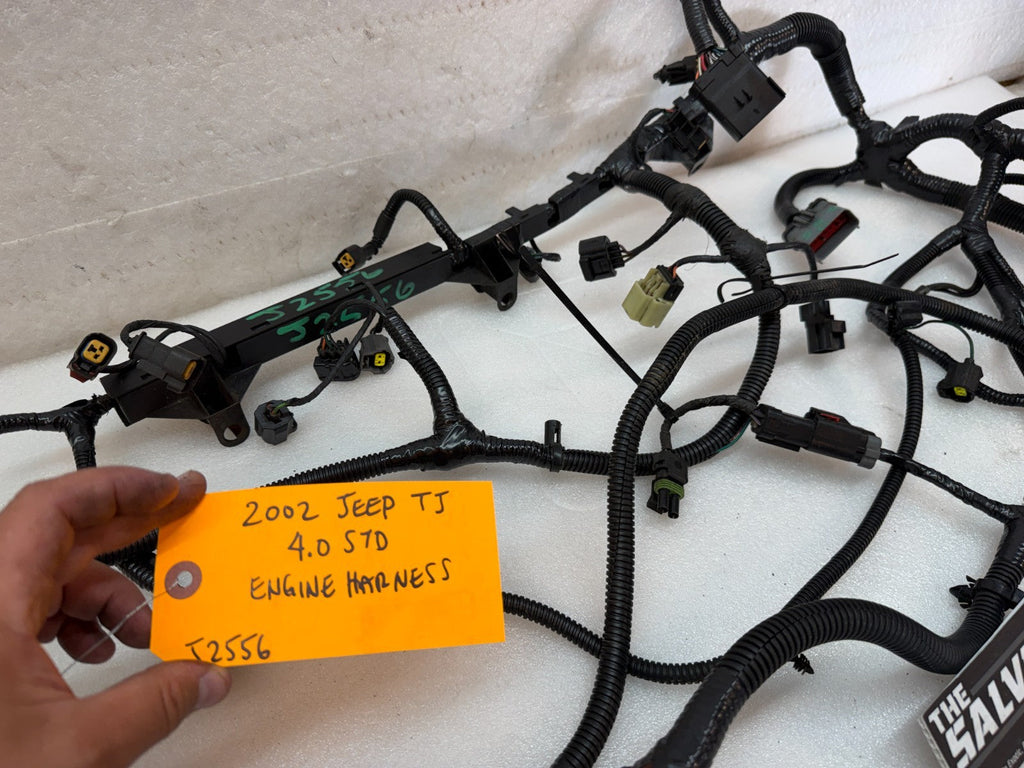 2002 JEEP WRANGLER TJ 4.0 AUTOMATIC INJECTOR ENGINE WIRING HARNESS