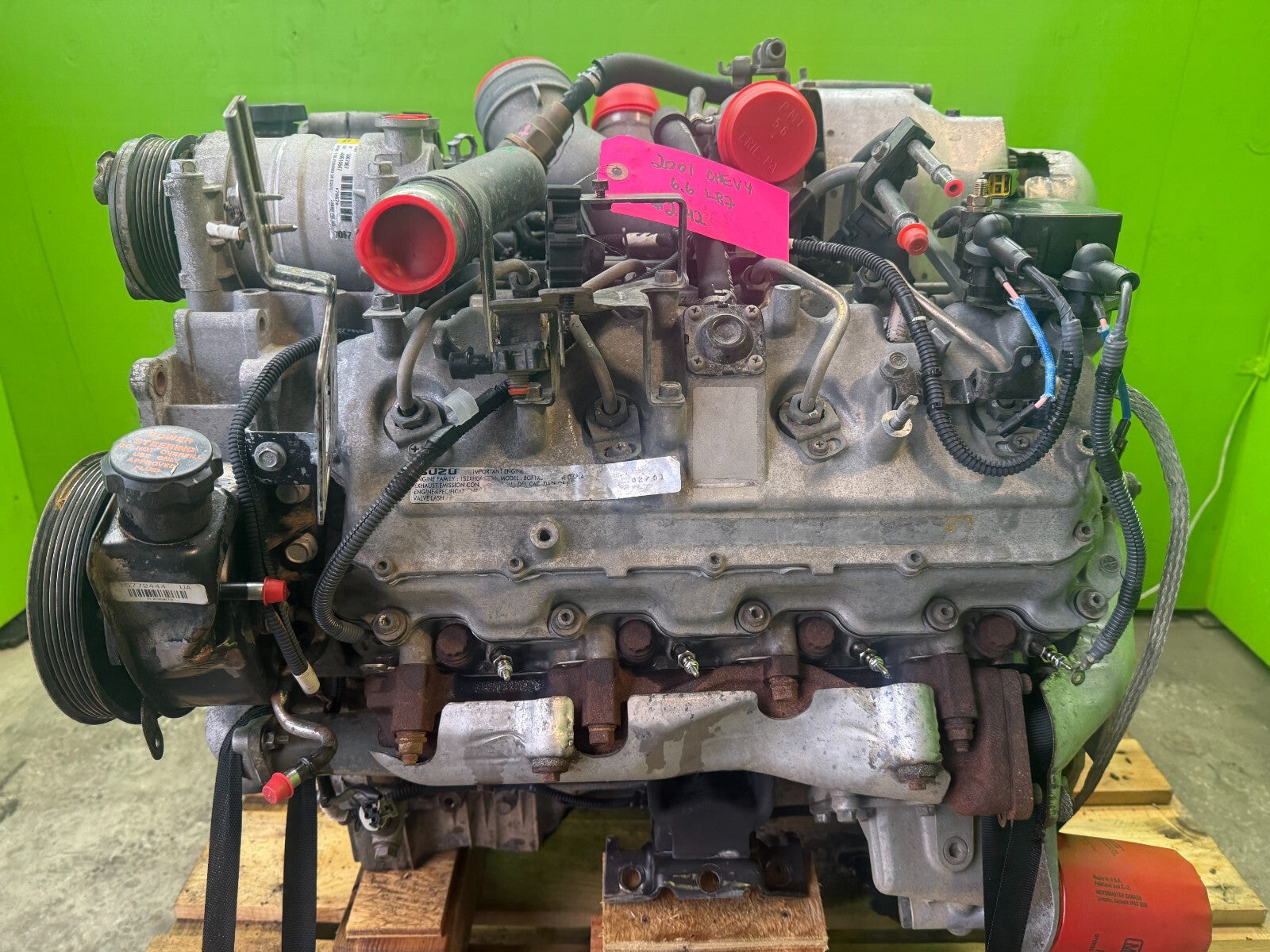 01-04 CHEVROLET GMC 2500 3500 6.6 LB7 DURAMAX DIESEL ENGINE MOTOR NO CORE!!