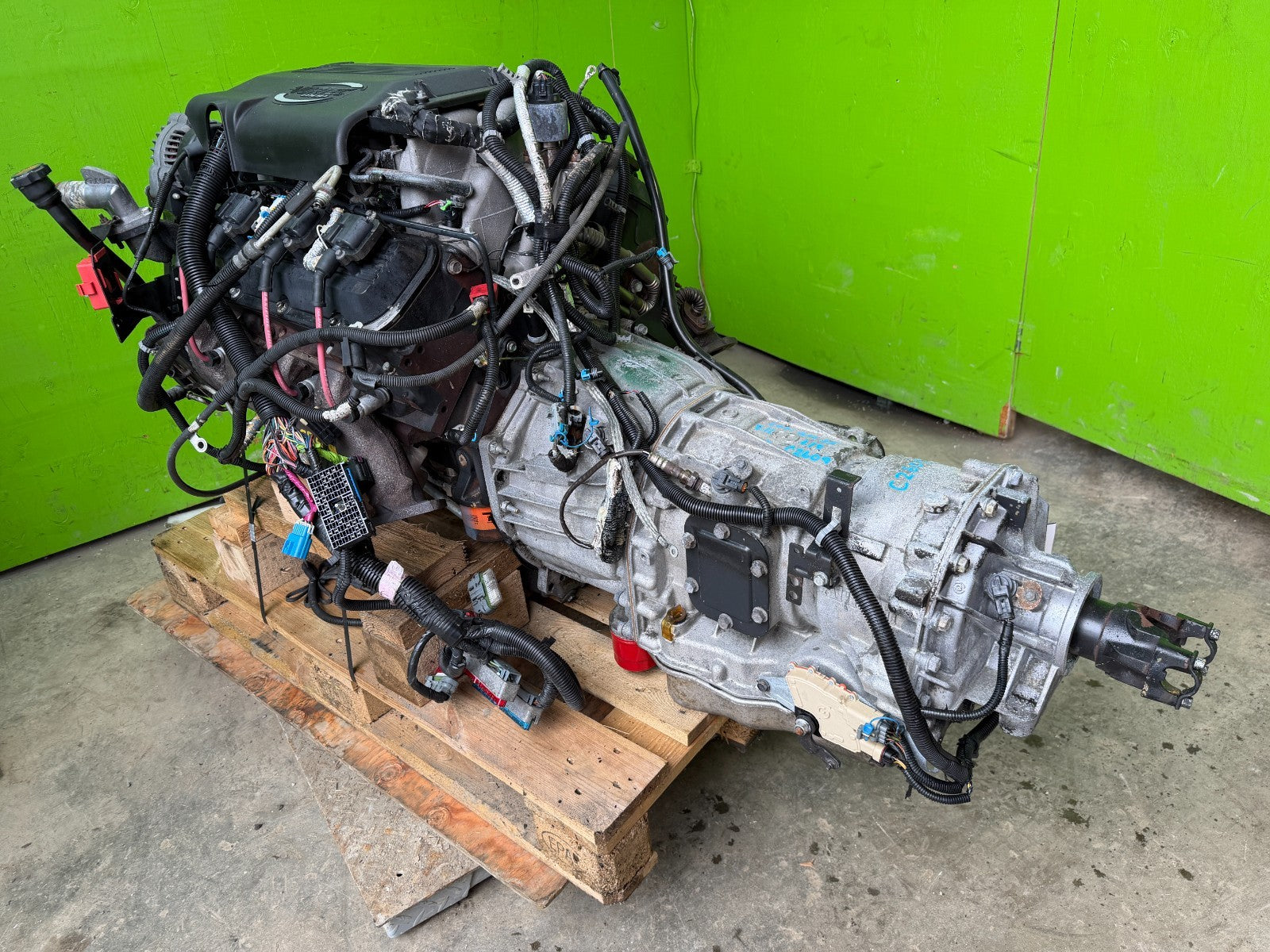 01-03 CHEVROLET GMC 8.1 VORTEC ALLISON 2WD ENGINE TRANSMISSION COMPLETE SWAP
