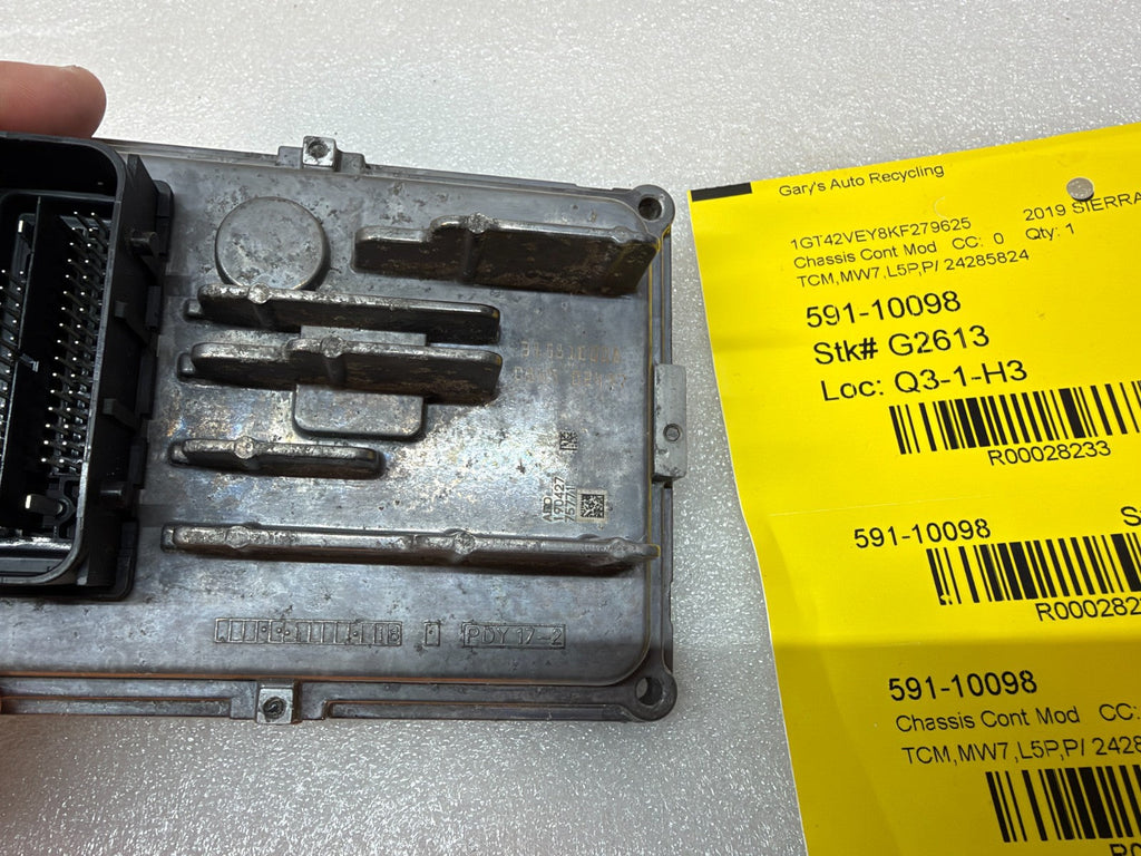 19 GMC SIERRA ALLISON T87A TRANSMISSION CONTROL MODULE TCM TCU 24285824