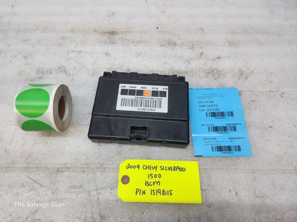 03-06 Chevrolet GMC SIERRA TAHOE SUBURBAN BODY CONTROL MODULE BCM 15198115