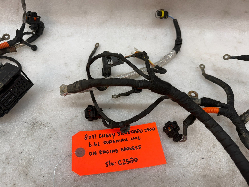 11 GMC SIERRA CHEVROLET SILVERADO 3500HD DURAMAX 6.6 LML ENGINE WIRING HARNESS