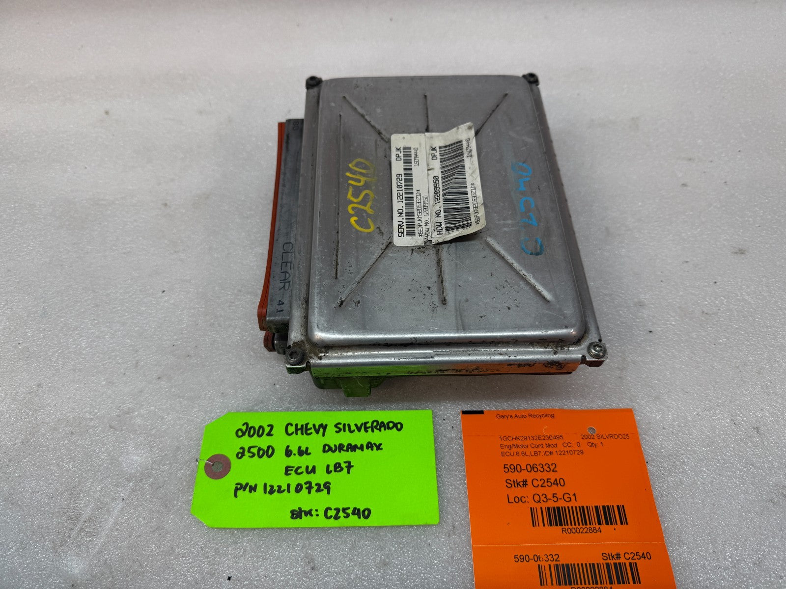 01-04 Chevrolet GMC 2500HD DURAMAX 6.6 LB7 ECM ECU ENGINE COMPUTER 12210729