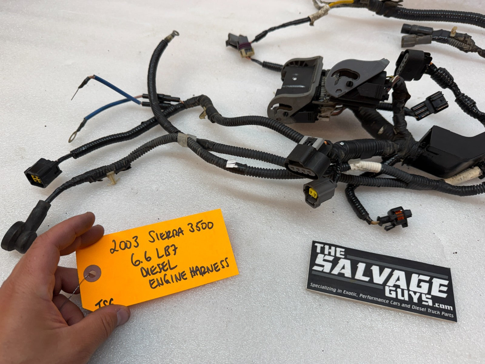 03 04 Chevrolet GMC 2500 3500 DURAMAX LB7 6.6 ON ENGINE WIRING HARNESS LOOM