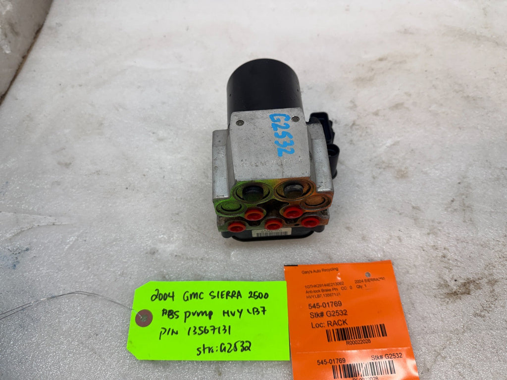 03-07 Chevrolet GMC SILVERADO 2500 6.6 ABS ANTI LOCK BRAKE PUMP MODULE 13567131