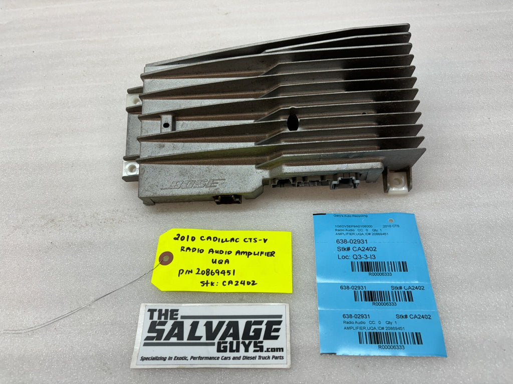 10 CADILLAC CTS-V CTSV OEM BOSE STEREO RADIO AMP AMPLIFIER 20869451 08-15