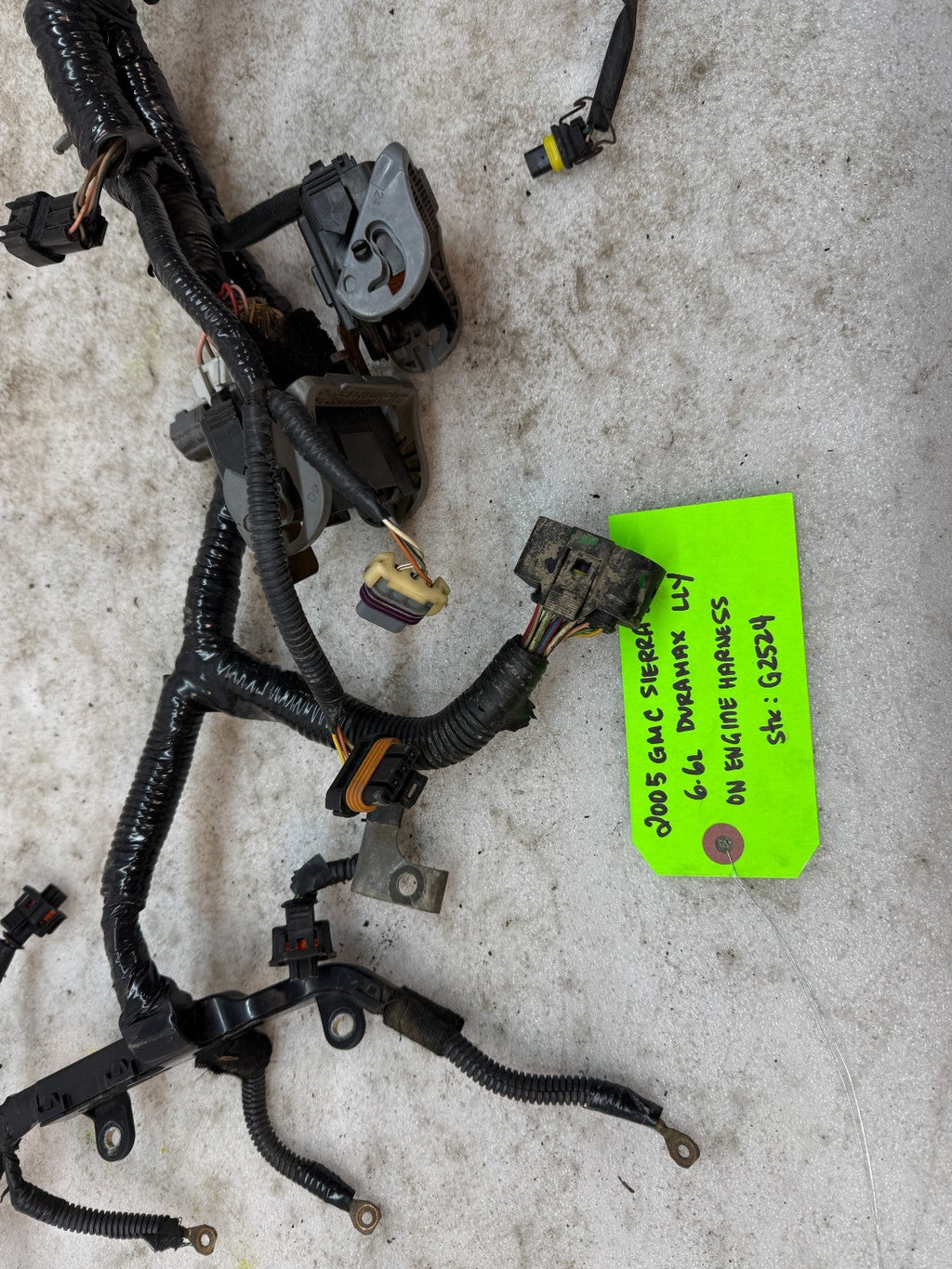 05 Chevrolet GMC 2500HD 3500HD DURAMAX 6.6 LLY DIESEL ENGINE WIRING LOOM HARNESS
