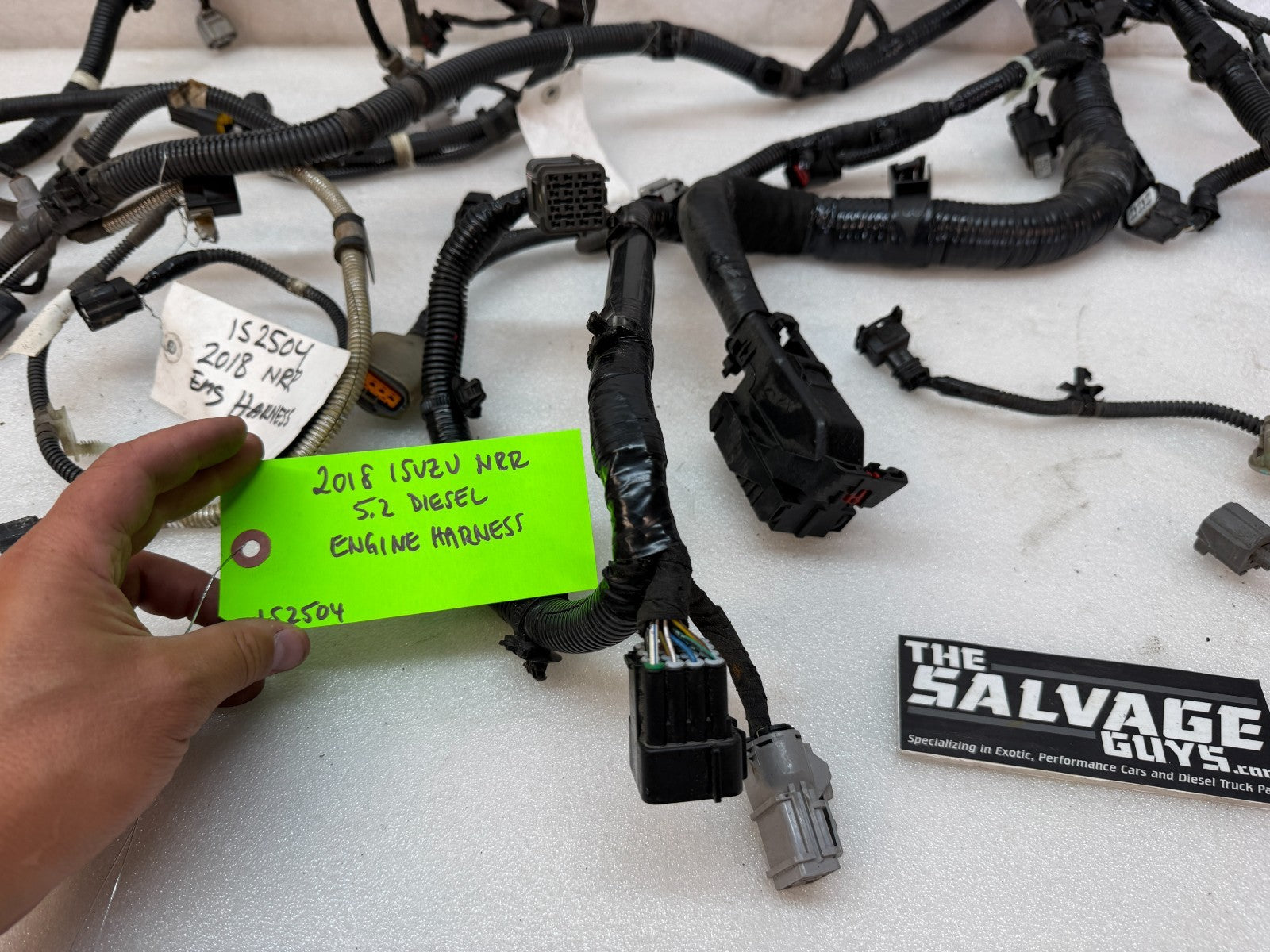 18 ISUZU NRR NPR 5.2L DIESEL ENGINE WIRING HARNESS