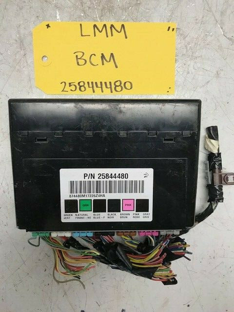 08 09 10 Chevrolet GMC DURAMAX LMM 6.6 BCM BODY CONTROL MODULE WIRING 25844480