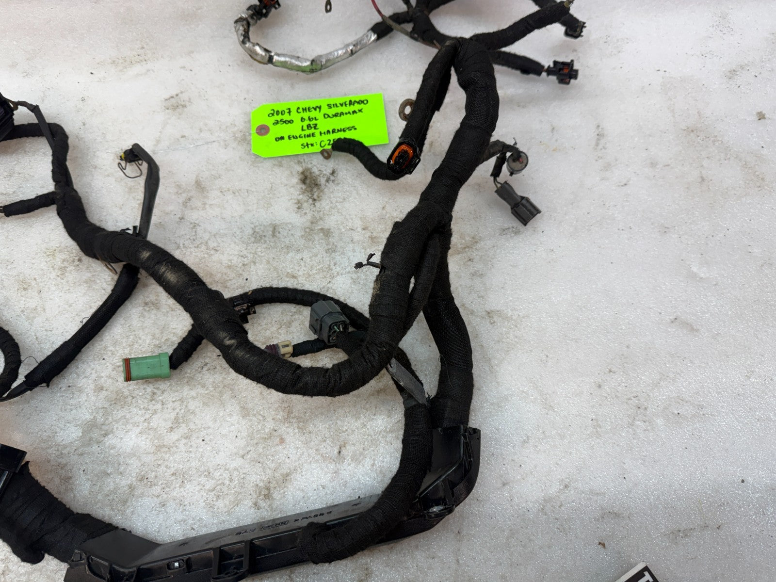 06 07 GMC CHEVROLET 2500HD DURAMAX 6.6 LBZ ENGINE MOTOR WIRING HARNESS LOOM