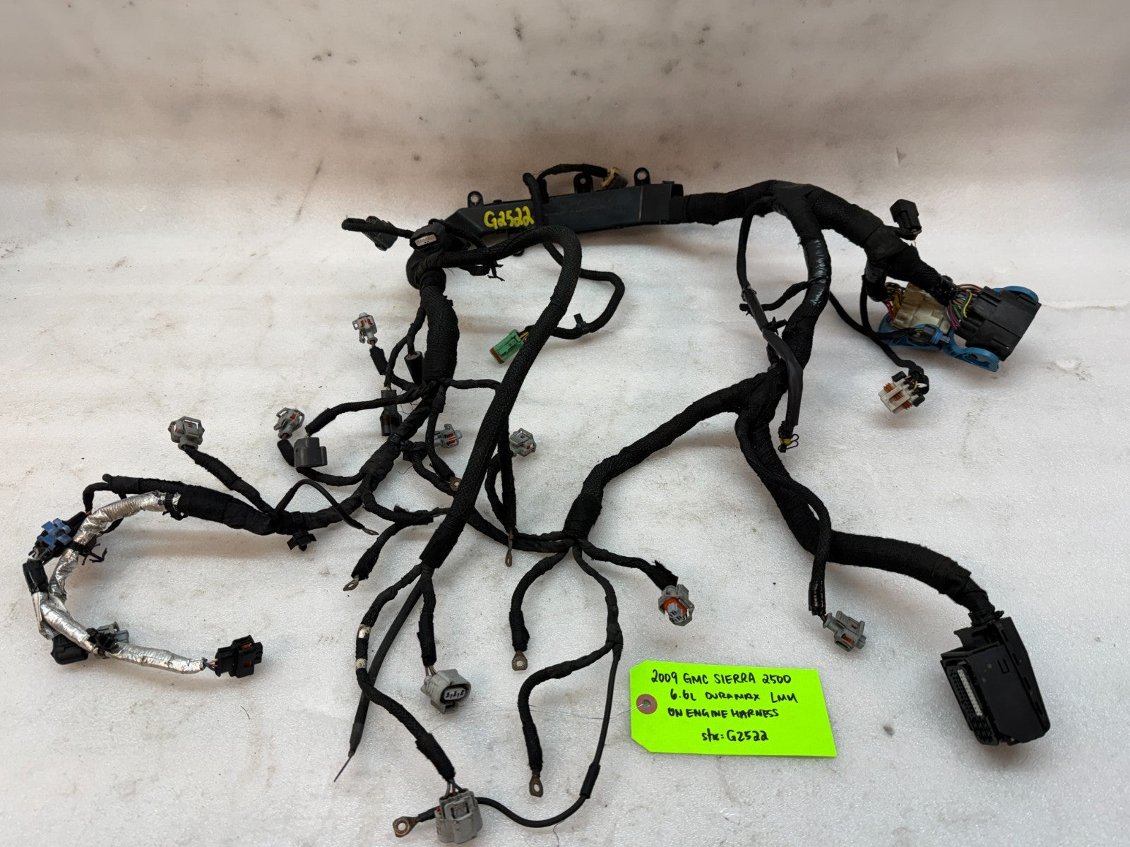 07-10 GMC CHEVROLET 2500HD DURAMAX 6.6 LMM ENGINE MOTOR WIRING HARNESS LOOM