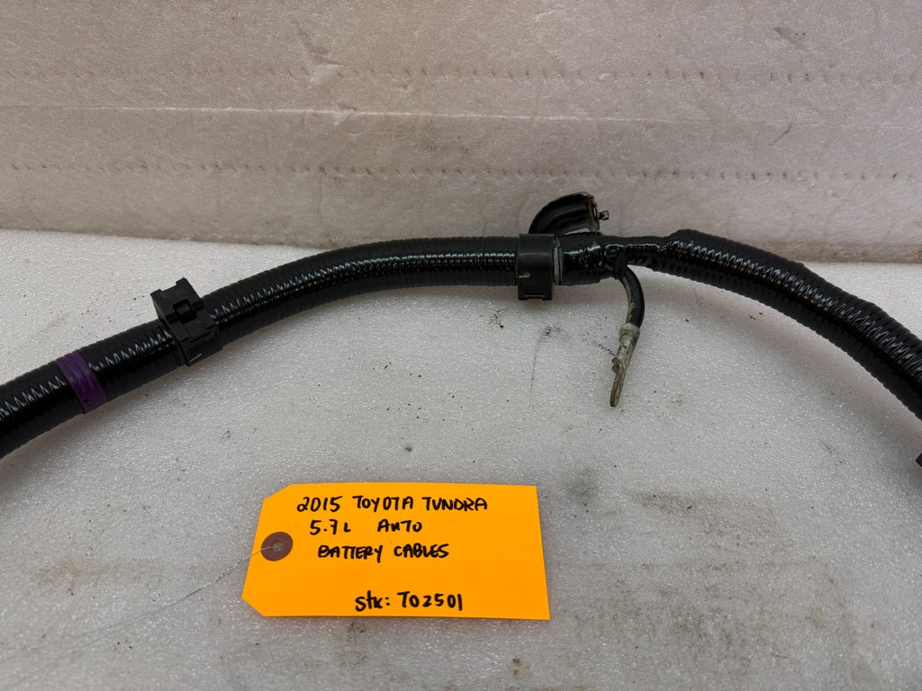 14 15 TOYOTA TUNDRA XK50 5.7 V8 OEM POSITIVE NEGATIVE BATTERY CABLE HARNESS