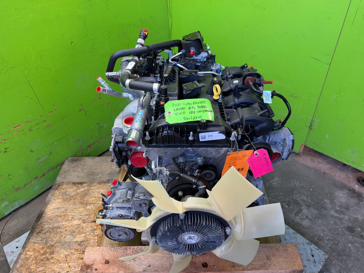 20 FORD RANGER LARIAT OEM 2.3 TURBO COMPLETE ENGINE MOTOR VIN H 19-23