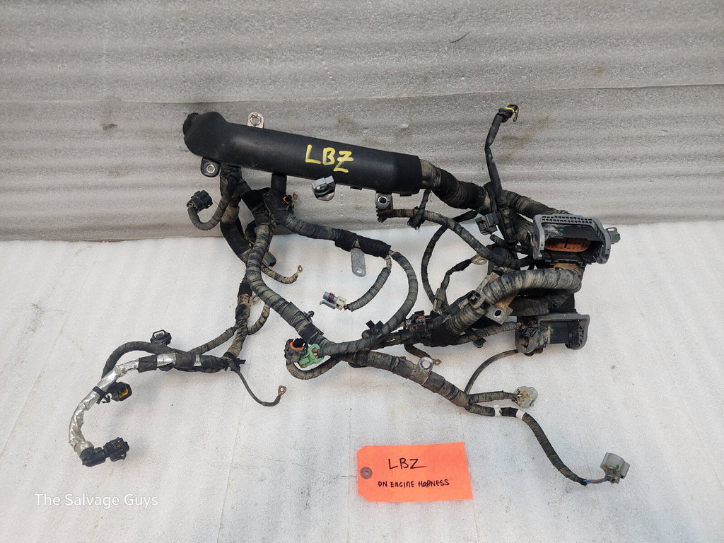 06 07 GMC CHEVROLET 2500HD DURAMAX 6.6 LBZ ENGINE MOTOR WIRING HARNESS LOOM