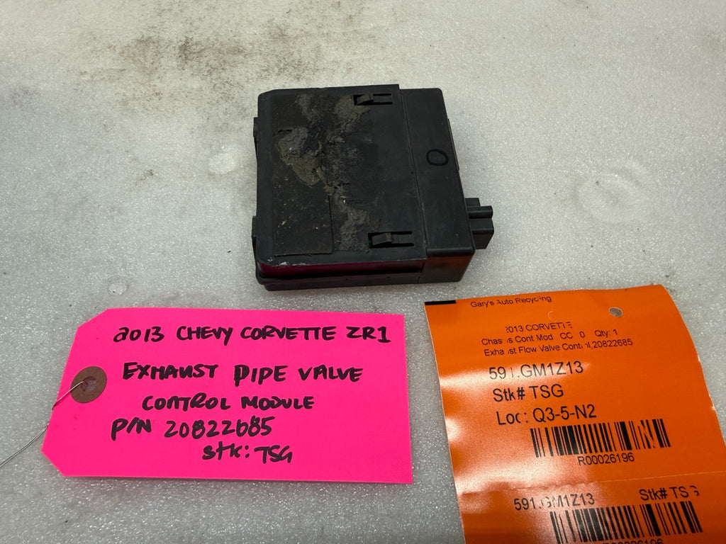 10-13 CHEVROLET CORVETTE C6 OEM ZR1 B-MODE NPP EXHAUST CONTROL MODULE 20822685