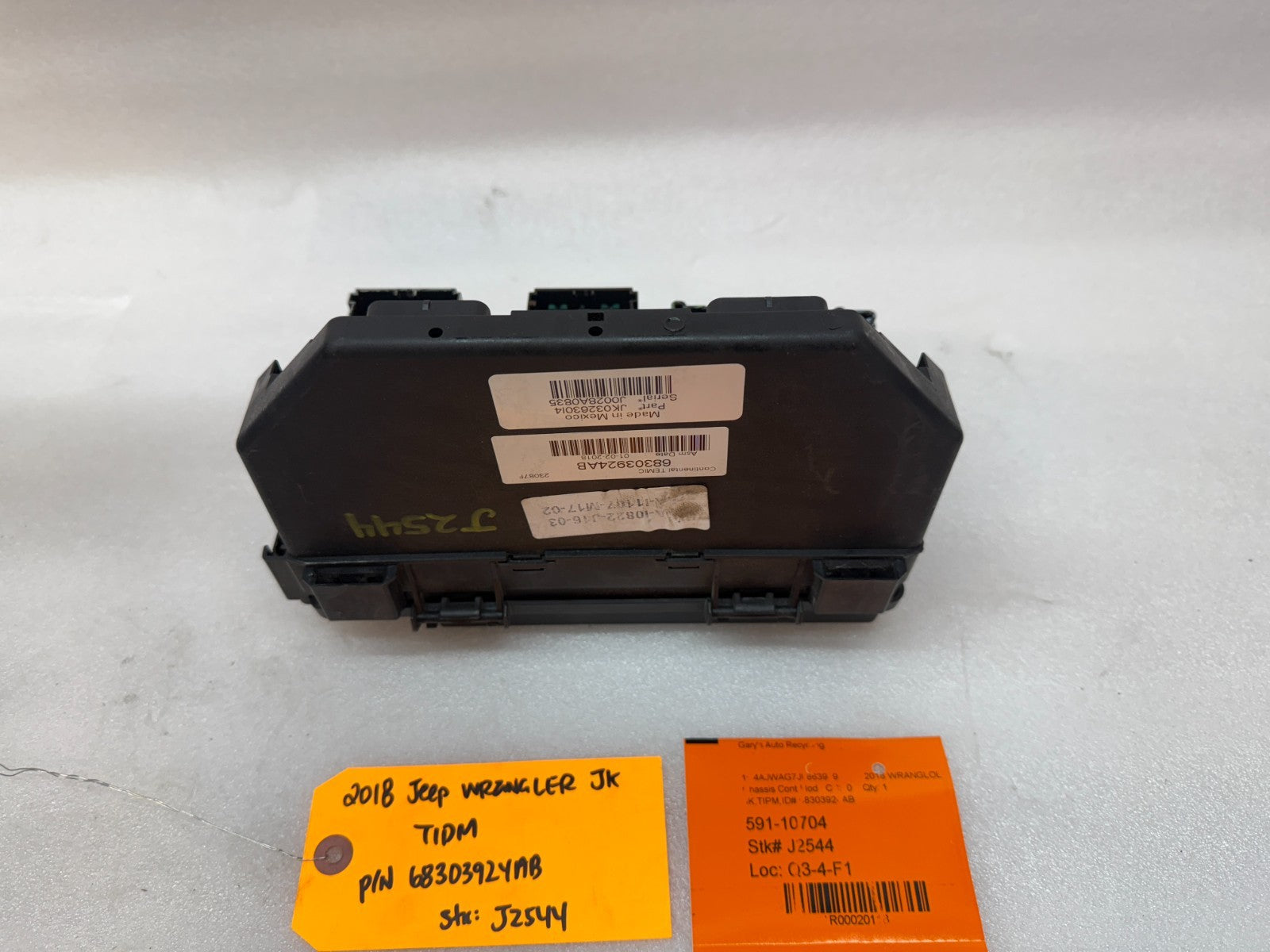 17 18 JEEP WRANGLER JK TIPM INTEGRATED MODULE FUSE BOX P68303924AB