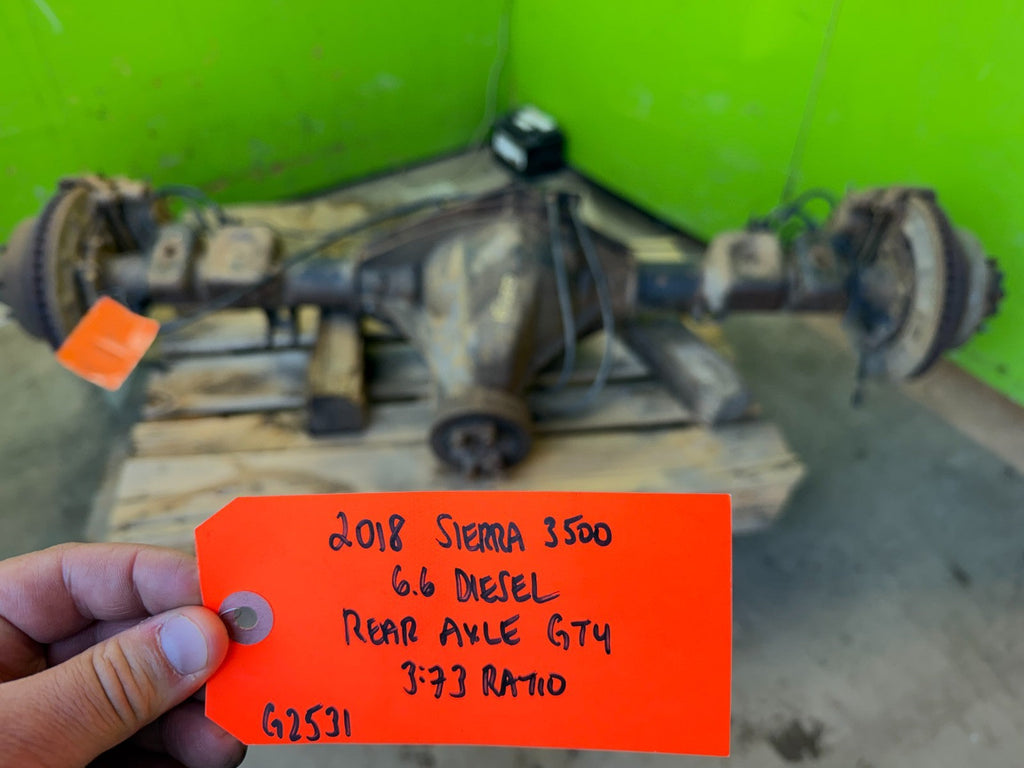 11-19 GMC SIERRA SILVERADO 2500HD 3500 3.73 REAR DIFFERENTIAL AXLE SRW GT4 G80