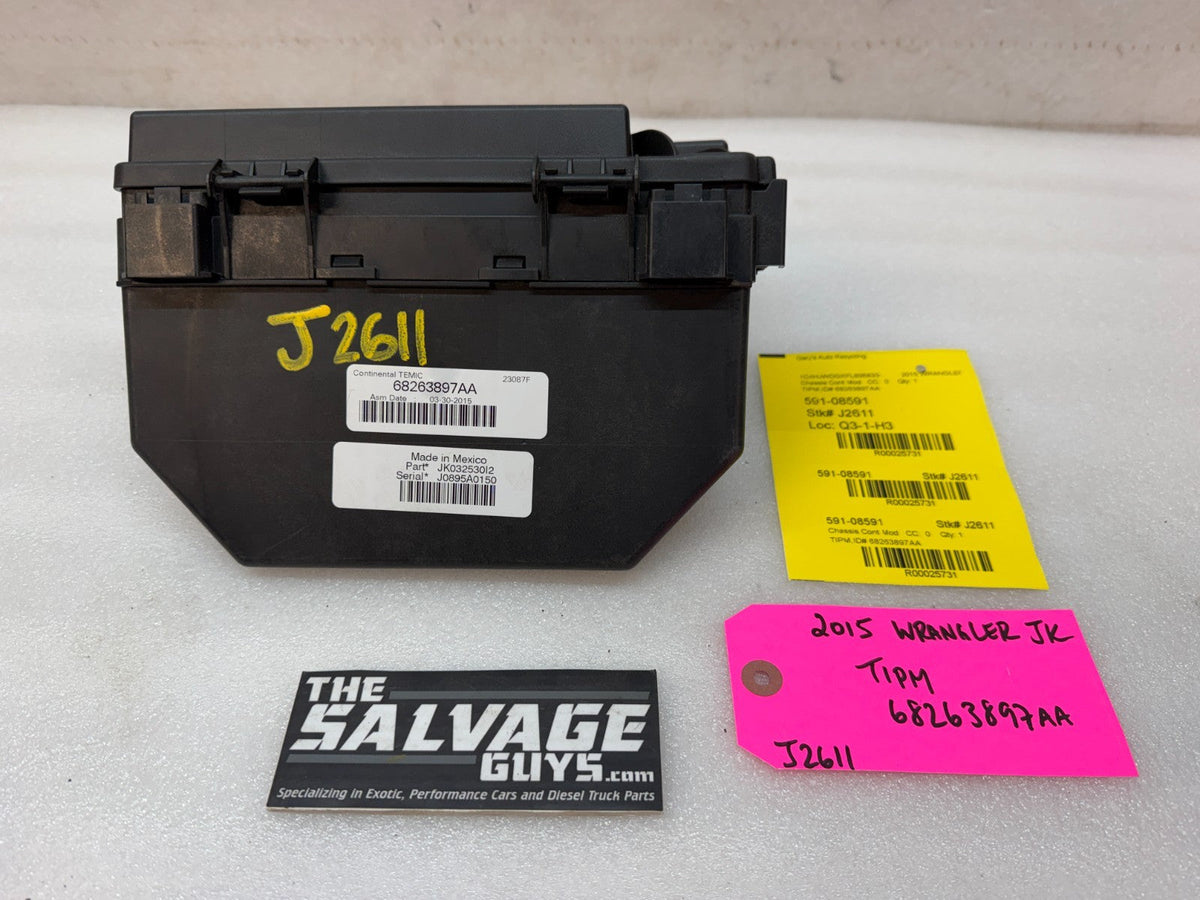 15 JEEP WRANGLER JK TIPM INTEGRATED MODULE FUSE BOX 68263897AA