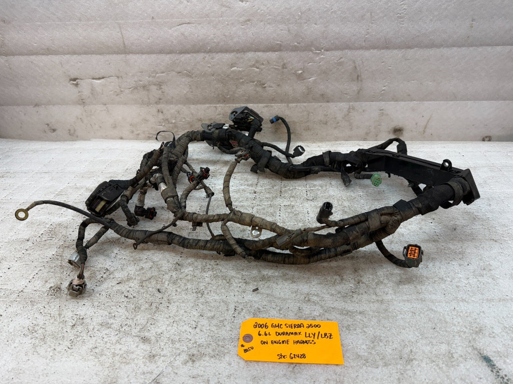 06 07 GMC CHEVROLET 2500HD DURAMAX 6.6 LLY LBZ ENGINE MOTOR WIRING HARNESS LOOM