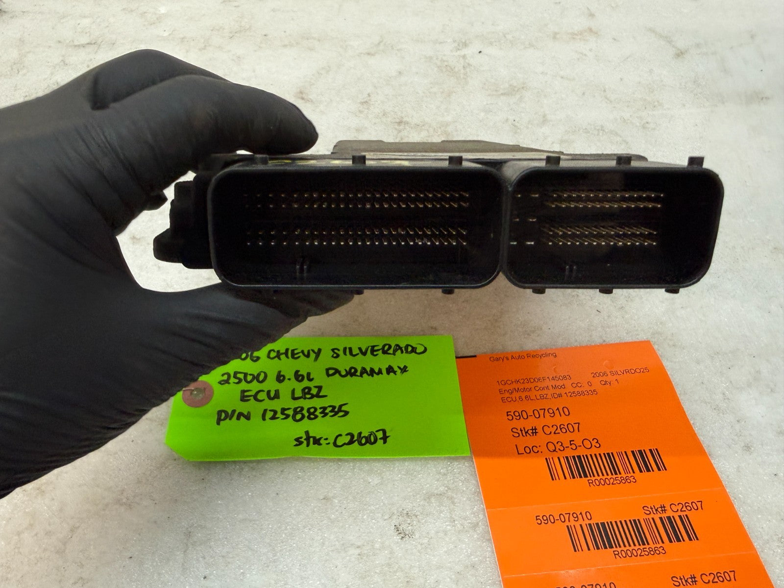 06 07 Chevrolet GMC 2500HD DURAMAX 6.6 LBZ ECM ECU ENGINE COMPUTER 12604137