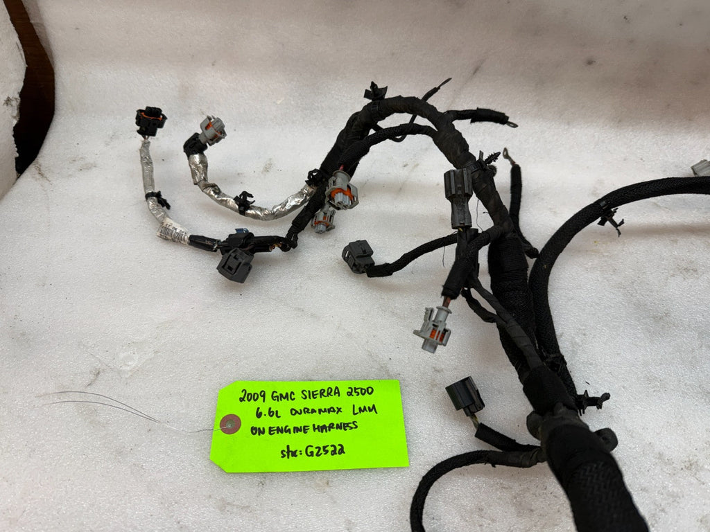 07-10 GMC CHEVROLET 2500HD DURAMAX 6.6 LMM ENGINE MOTOR WIRING HARNESS LOOM