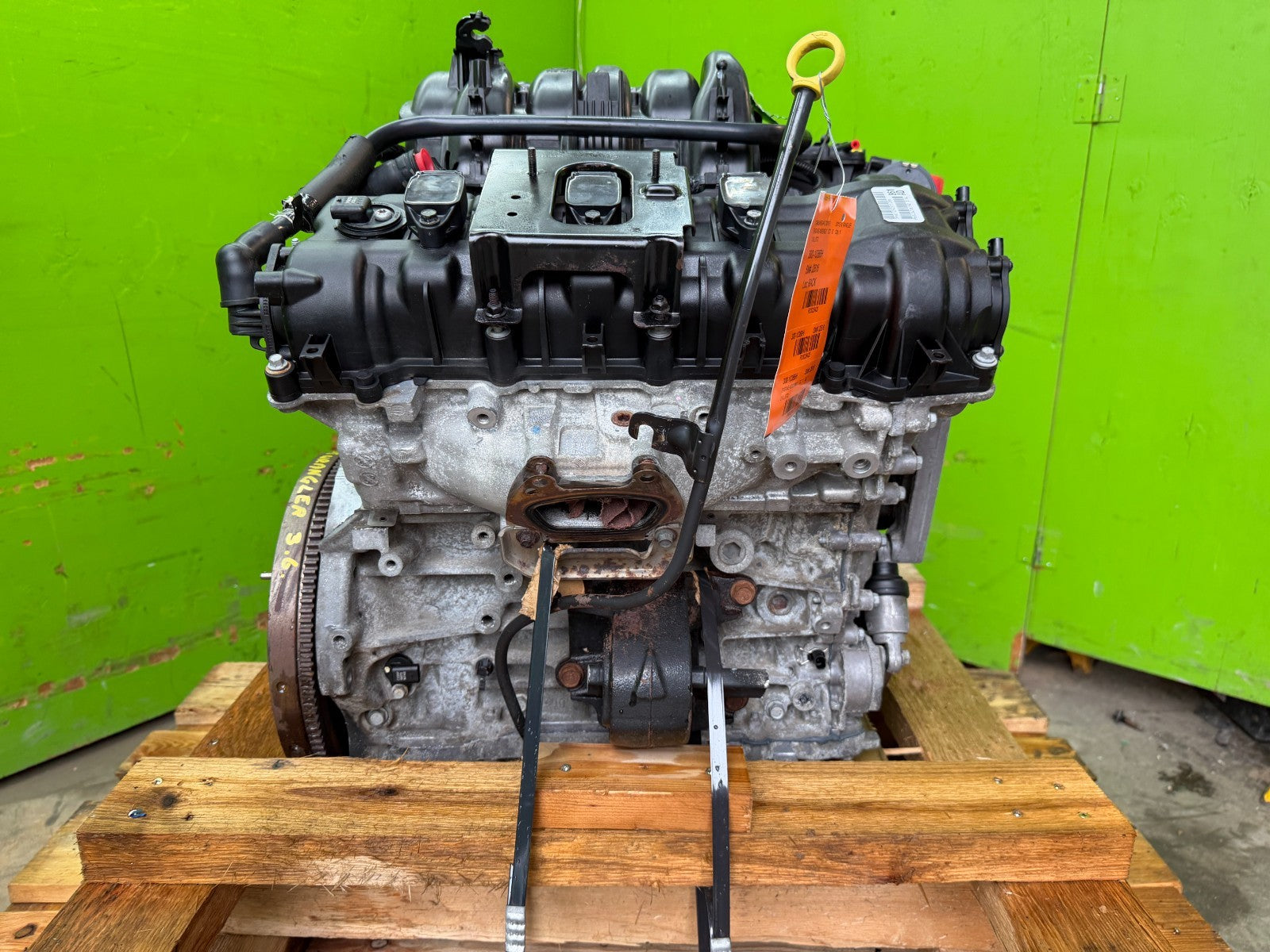 15 JEEP WRANGLER JK 3.6 COMPLETE ENGINE MOTOR ASSEMBLY 14-18