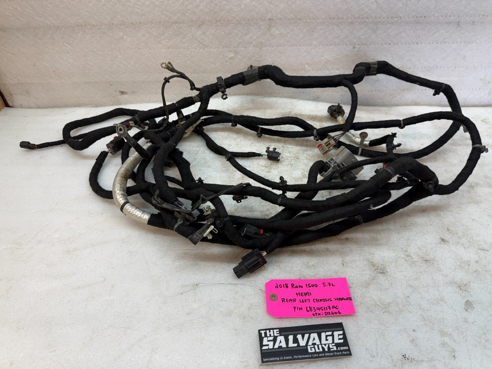 18 19 DODGE RAM SPORT 1500 5.7 LEFT SIDE CHASSIS FRAME HARNESS LOOM 68345117AC