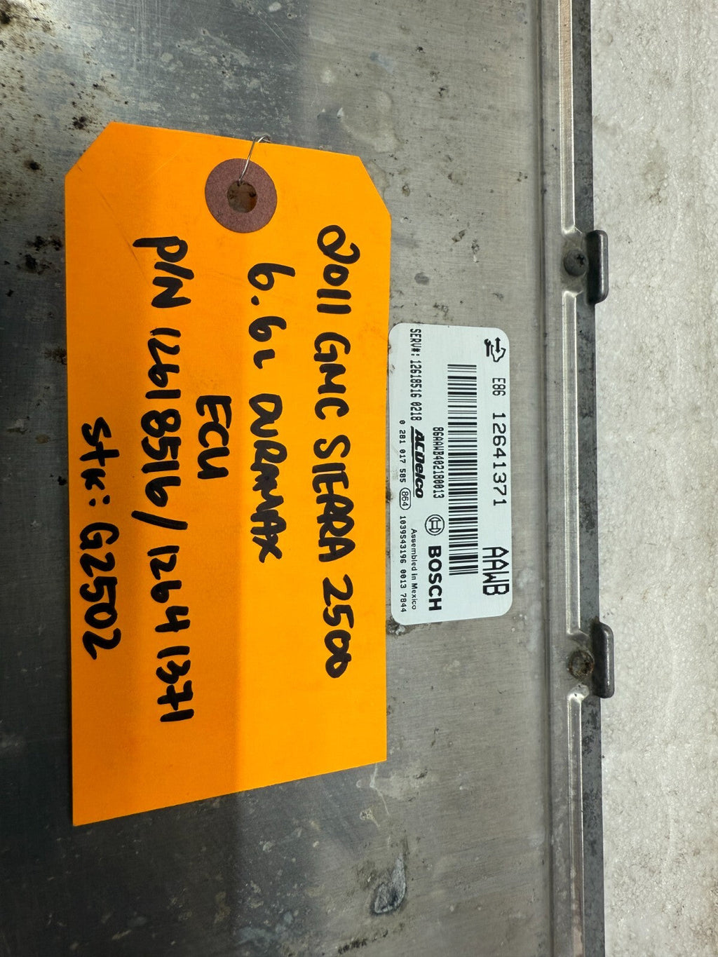 11-14 Chevrolet GMC 2500HD DURAMAX 6.6 LML OEM ENGINE COMPUTER ECU ECM 12618516