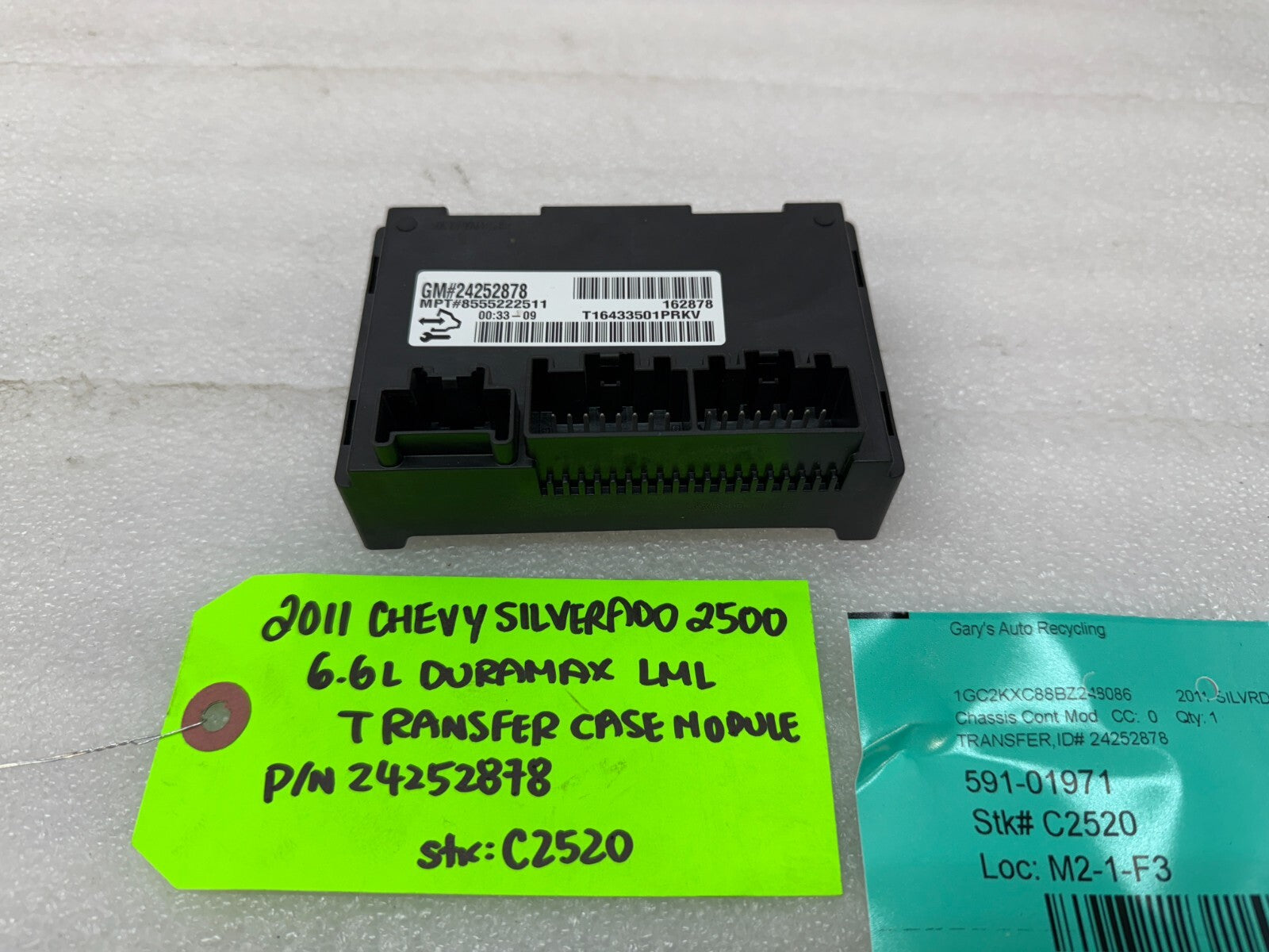 07-14 GMC SIERRA SILVERADO 2500 3500 TRANSFER CASE CONTROL MODULE 24252878