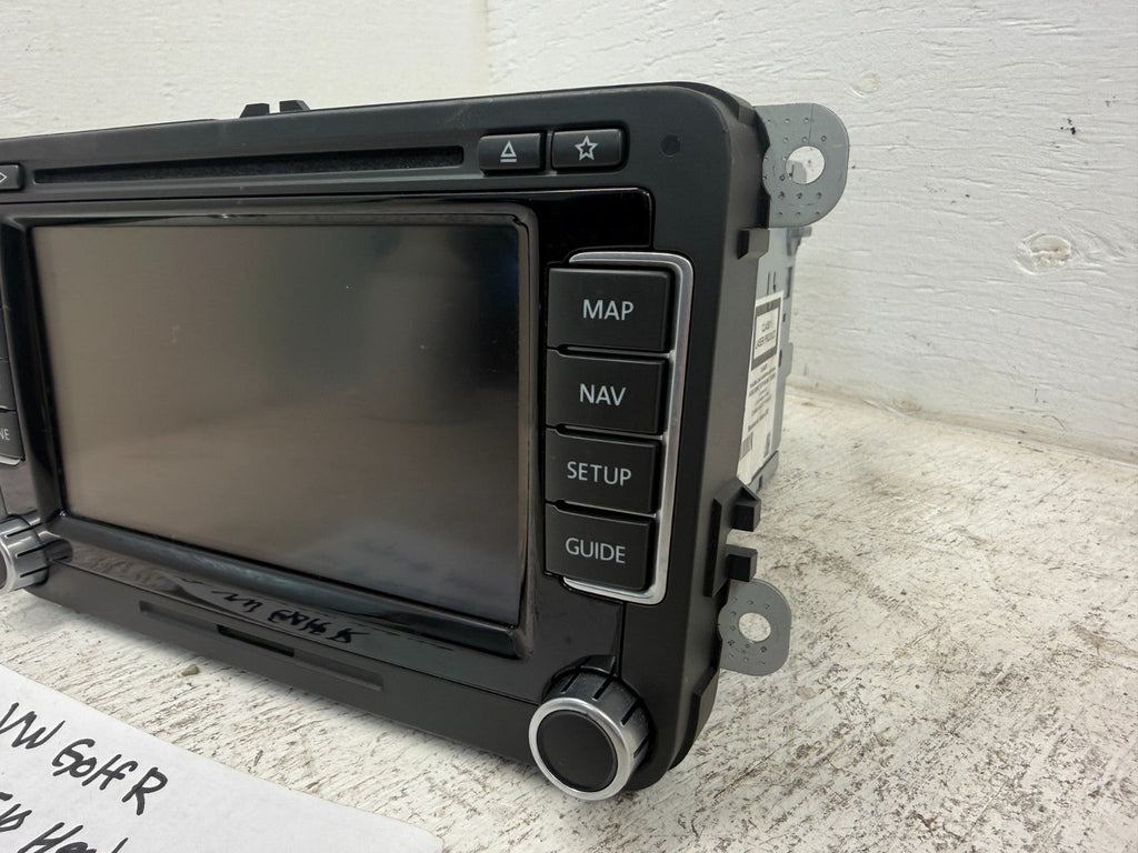 12 VOLKSWAGEN GOLF R MK6 OEM RNS510 NAVIGATION HEAD UNIT MEDIA STEREO 3C8035684E