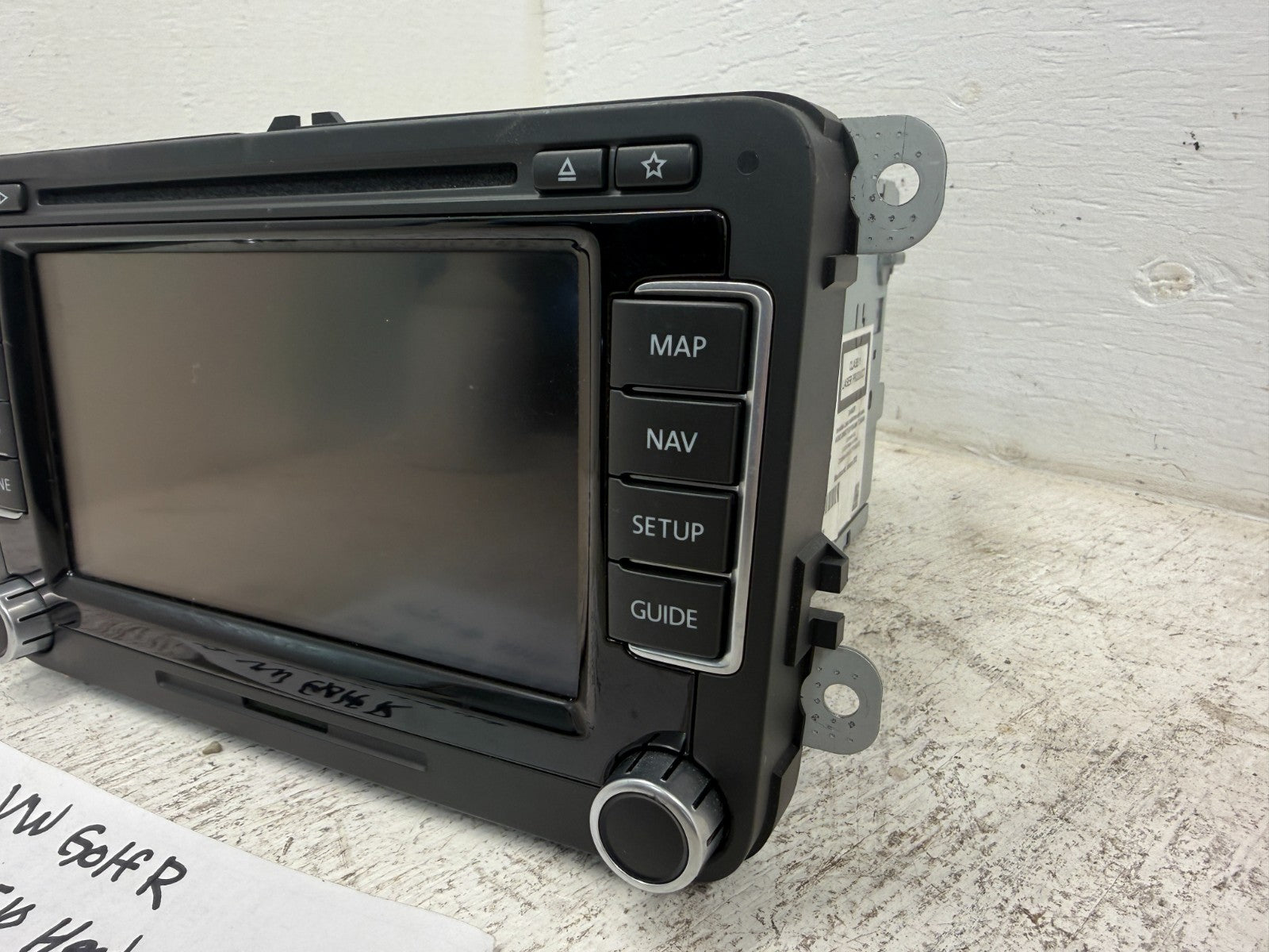 12 VOLKSWAGEN GOLF R MK6 OEM RNS510 NAVIGATION HEAD UNIT MEDIA STEREO 3C8035684E