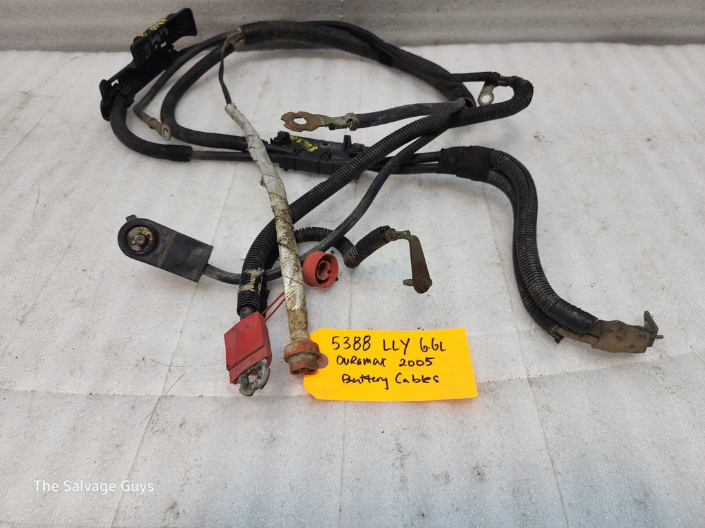 04 05 GMC CHEVROLET SILVERADO 2500HD 3500HD 6.6 LLY OEM BATTERY CABLES