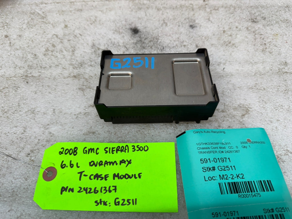 07-14 GMC SIERRA 2500HD 3500 TRANSFER CASE CONTROL MODULE TCCM 24261367