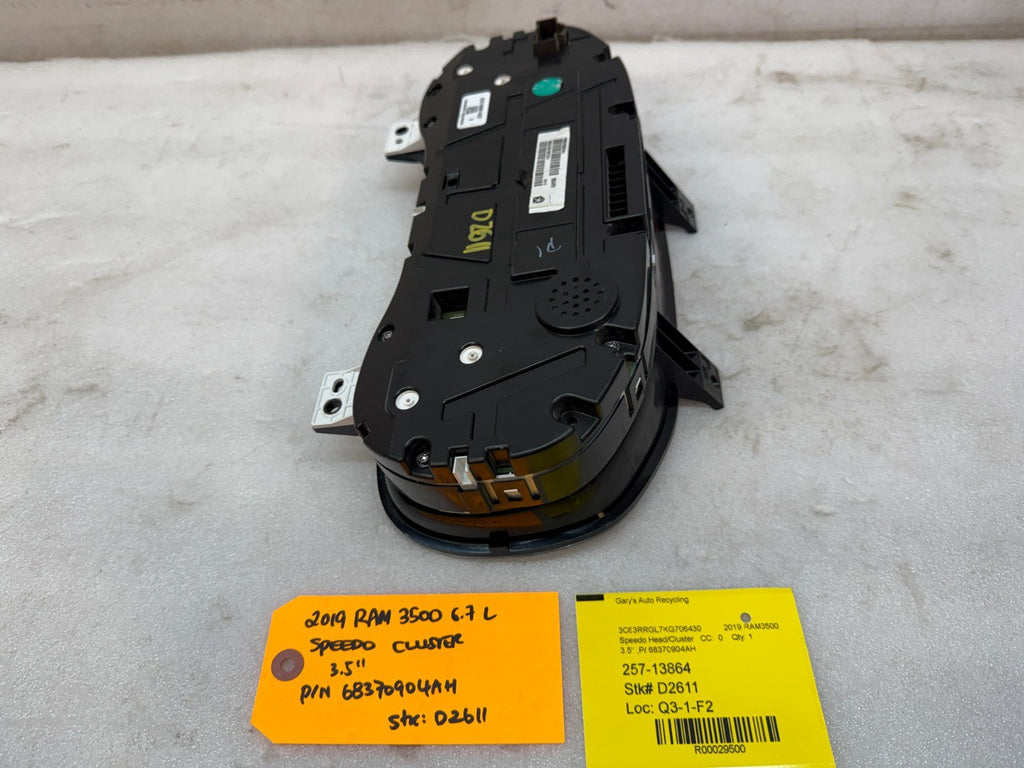 19-24 RAM 2500 3500 6.7 DIESEL METRIC SPEEDOMETER GAUGE CLUSTER 49K 68370904AH