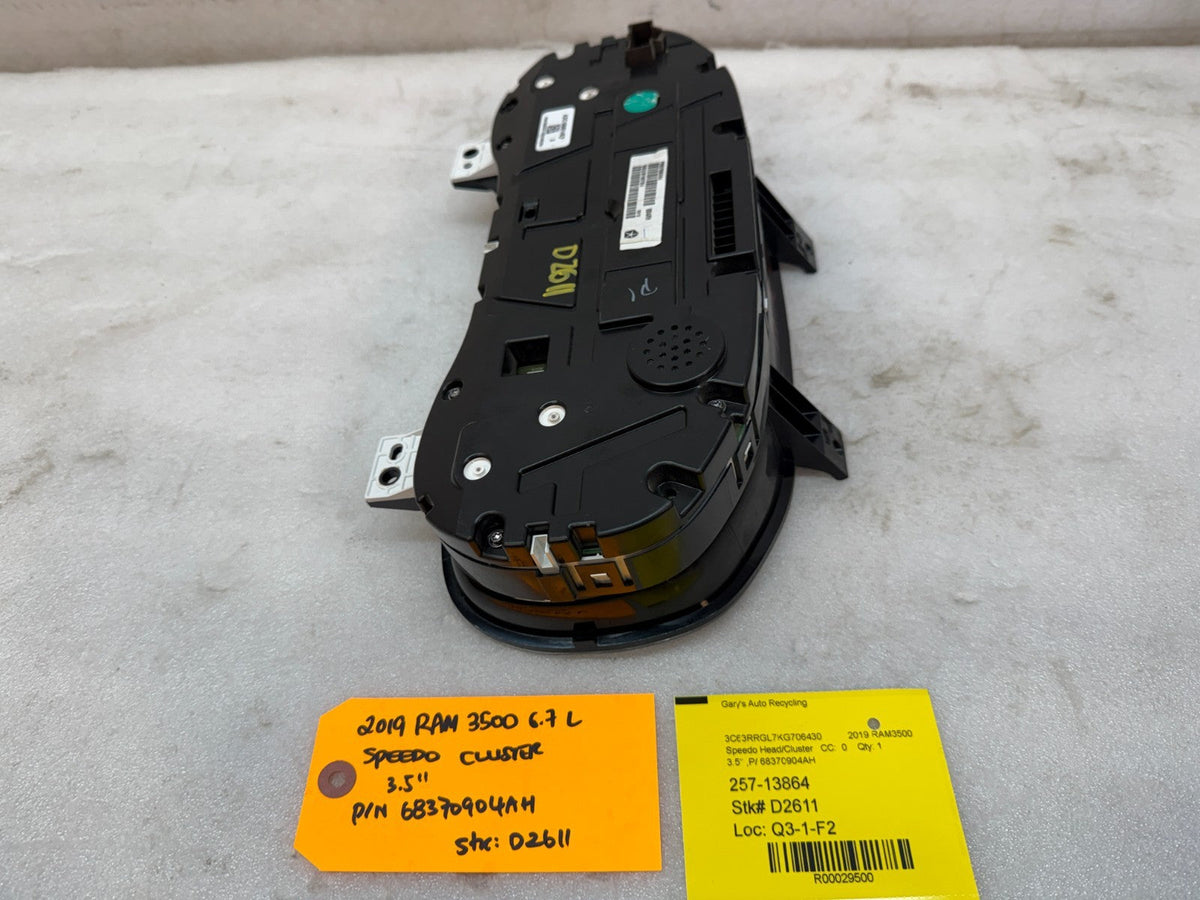 19-24 RAM 2500 3500 6.7 DIESEL METRIC SPEEDOMETER GAUGE CLUSTER 49K 68370904AH