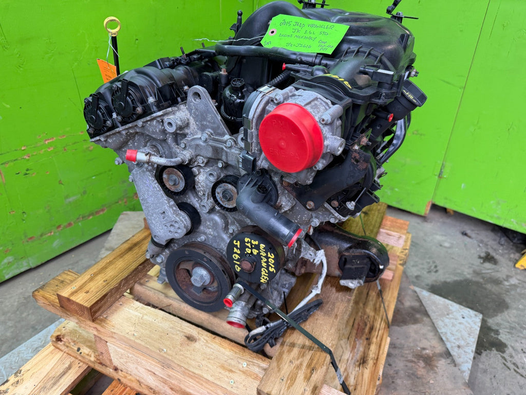 15 JEEP WRANGLER JK 3.6 COMPLETE ENGINE MOTOR ASSEMBLY 14-18