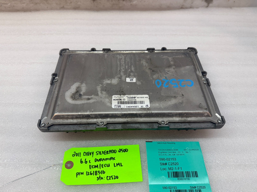 11-14 Chevrolet GMC 2500HD DURAMAX 6.6 LML OEM ENGINE COMPUTER ECU ECM 12618516