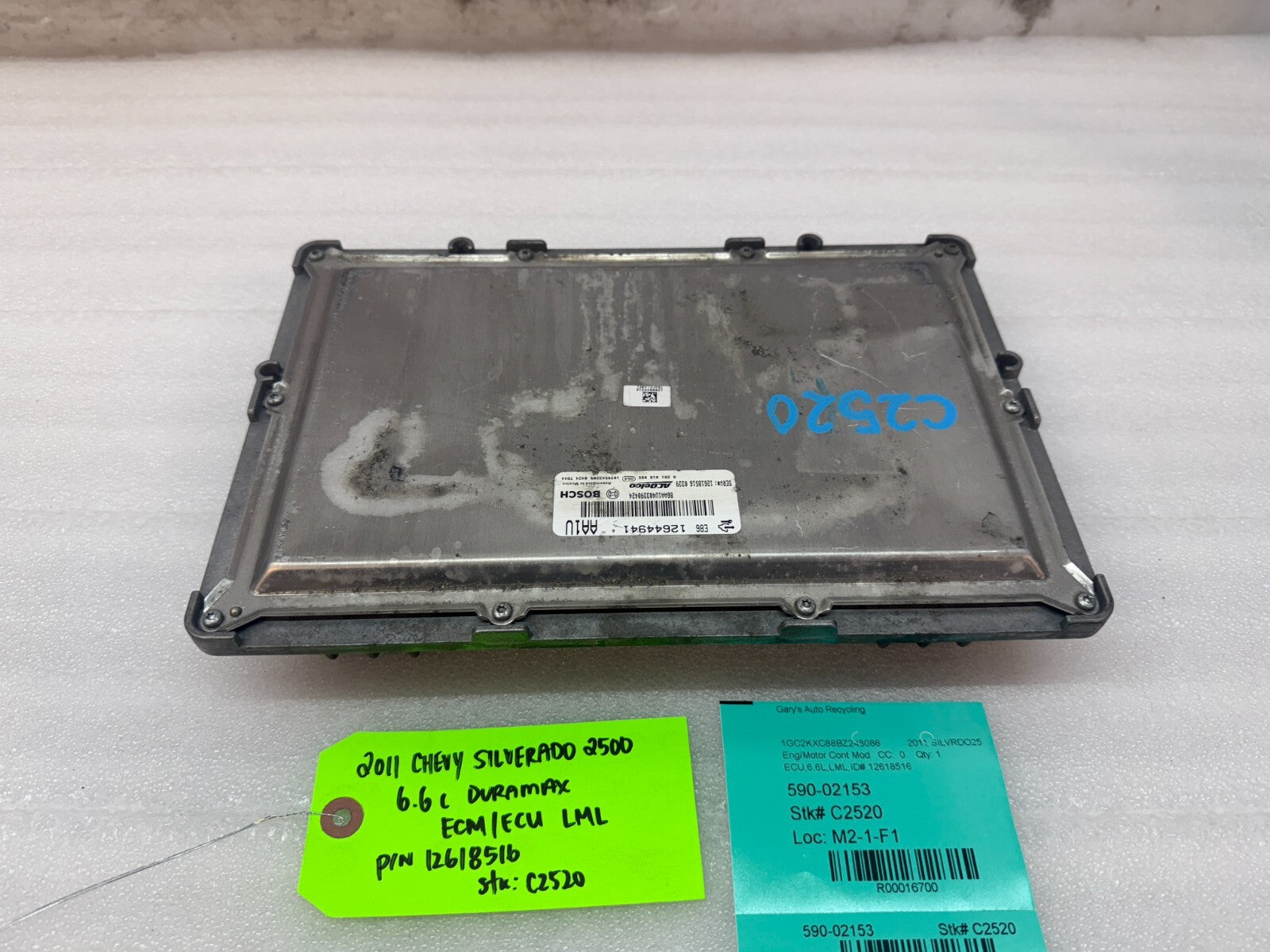 11-14 Chevrolet GMC 2500HD DURAMAX 6.6 LML OEM ENGINE COMPUTER ECU ECM 12618516