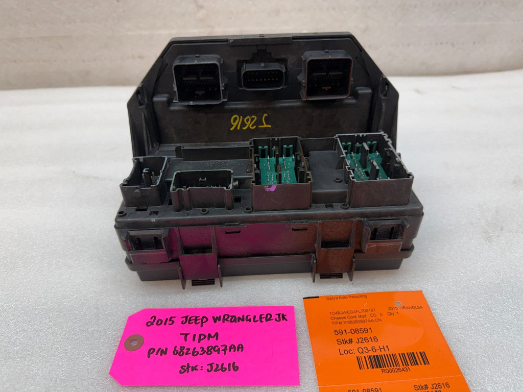15 JEEP WRANGLER JK TIPM INTEGRATED MODULE FUSE BOX 68263897AA