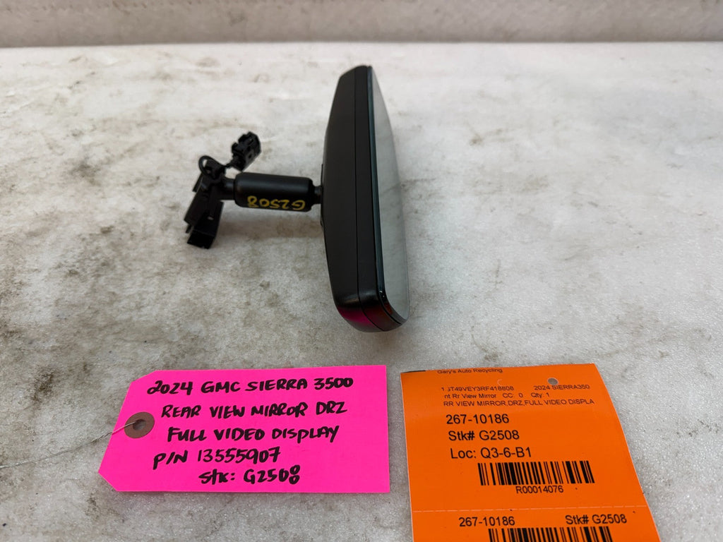 19-25 Chevrolet GMC SIERRA SILVERADO DRZ VIDEO DISPLAY REAR VIEW MIRROR 13555907