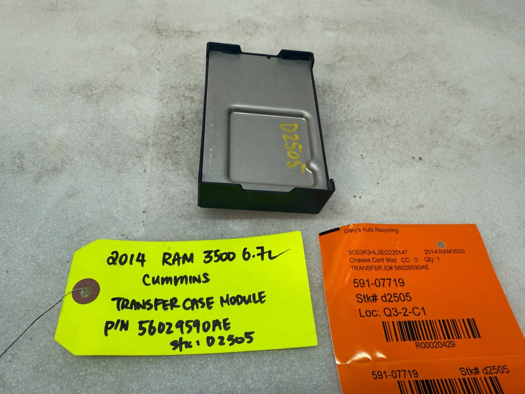 13 DODGE RAM 2500 3500 6.7 OEM TRANSFER CASE CONTROL MODULE 56029590AD