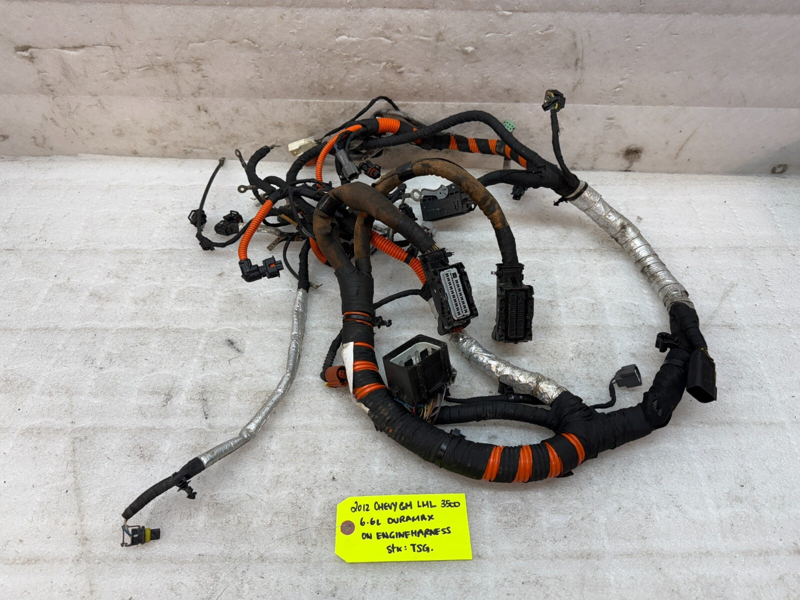12 GMC SIERRA CHEVROLET SILVERADO 3500HD DURAMAX 6.6 LML ENGINE WIRING HARNESS