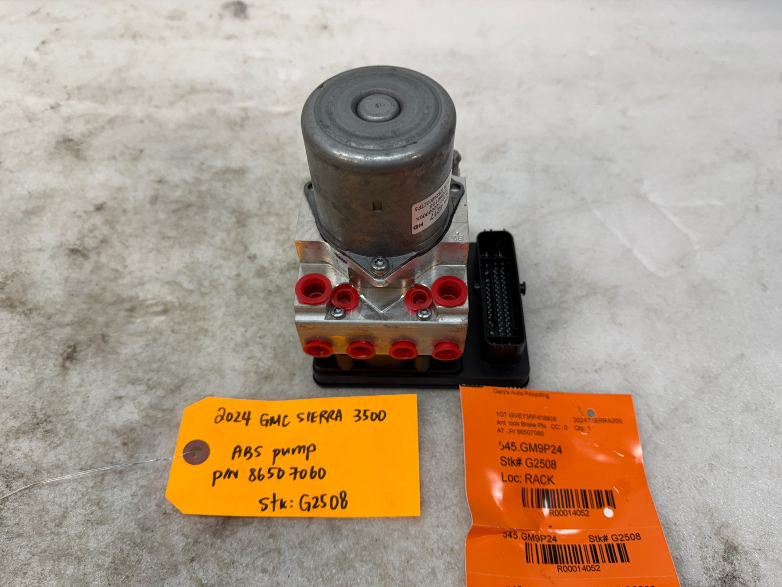 24 CHEVROLET GMC SIERRA SILVERADO 3500 2500 ABS ANTI LOCK BRAKE PUMP 86507060