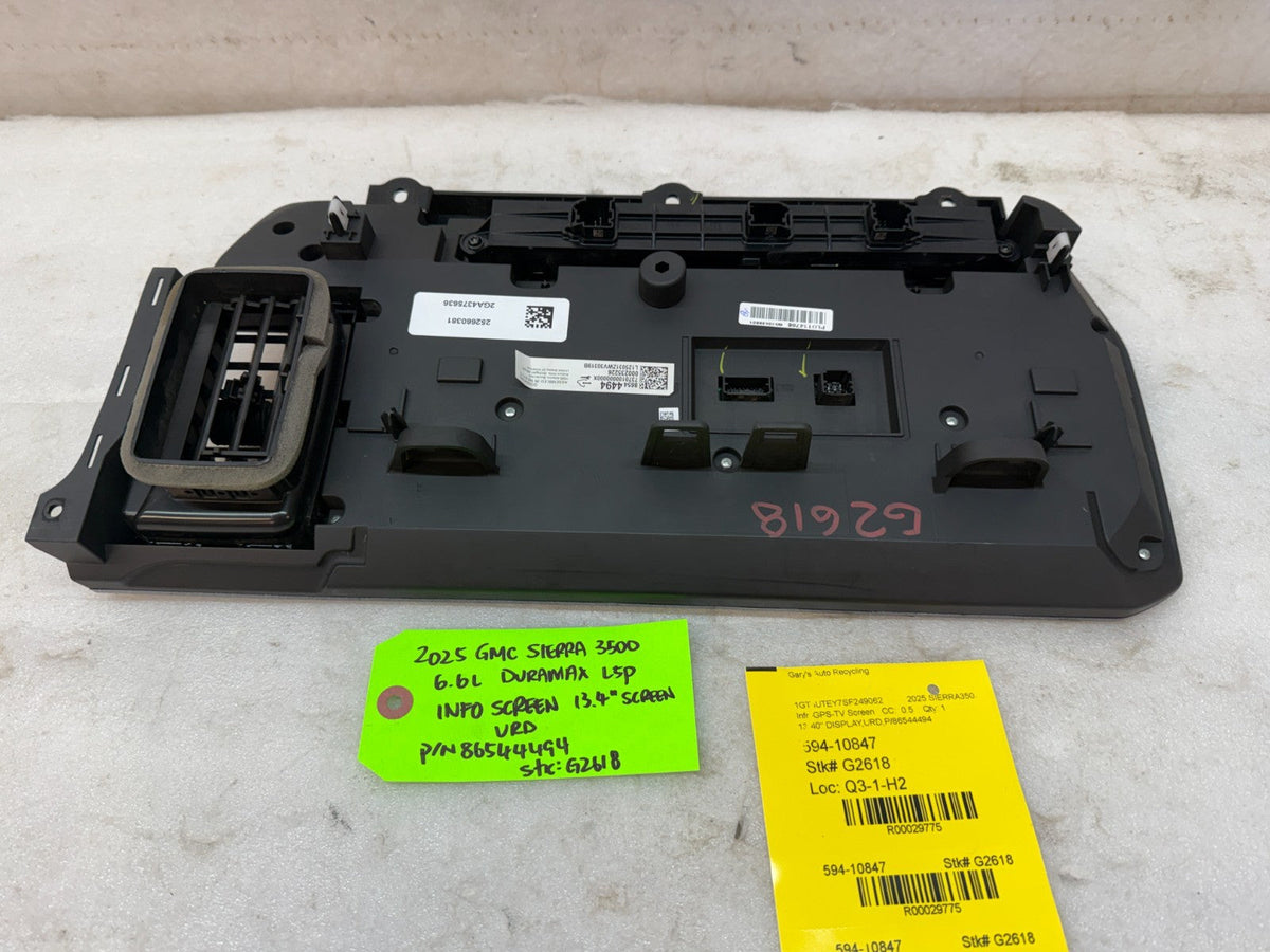 22-26 GMC 1500 2500 3500 SIERRA 13.4" RADIO TOUCHSCREEN DISPLAY VRD 86544494