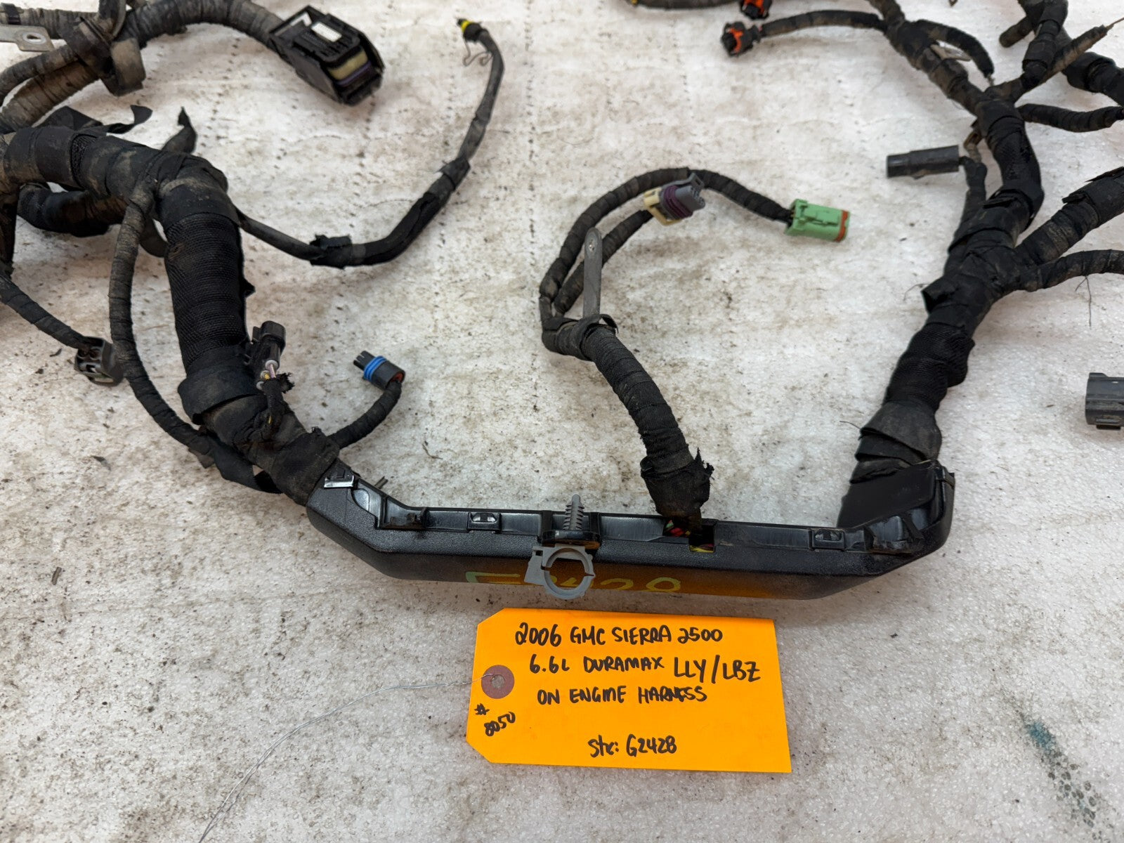 06 07 GMC CHEVROLET 2500HD DURAMAX 6.6 LLY LBZ ENGINE MOTOR WIRING HARNESS LOOM