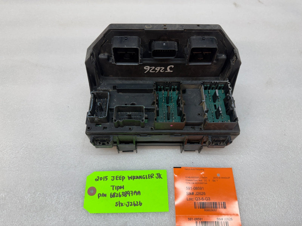15 JEEP WRANGLER JK TIPM INTEGRATED MODULE FUSE BOX 68263897AA