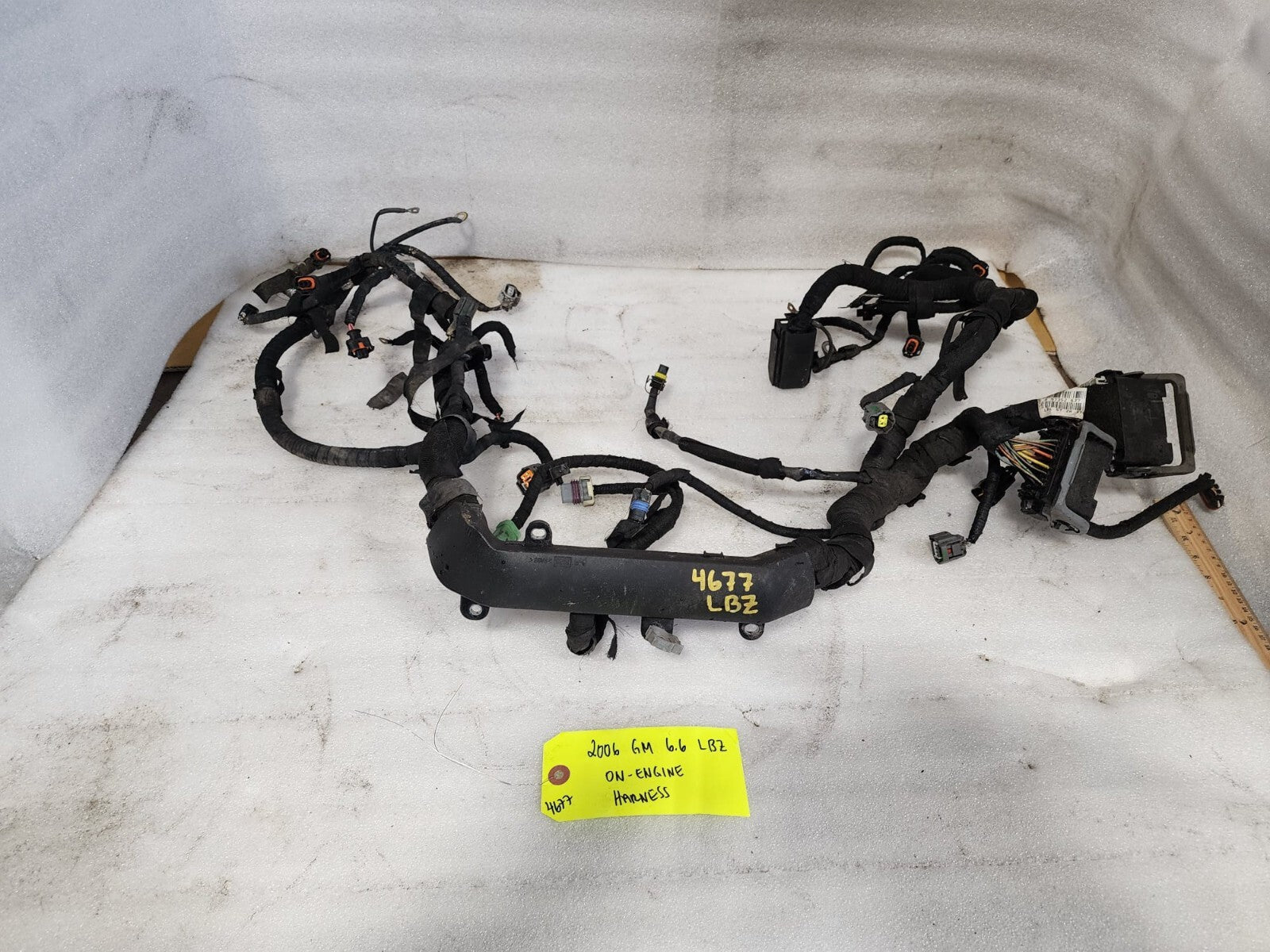 06 07 GMC CHEVROLET 2500HD DURAMAX 6.6 LBZ ENGINE MOTOR WIRING HARNESS LOOM