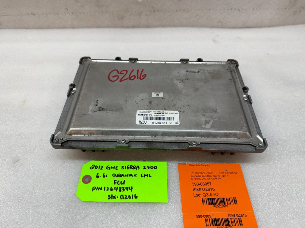 11-14 Chevrolet GMC 2500HD DURAMAX 6.6 LML OEM ENGINE COMPUTER ECU ECM 12649719