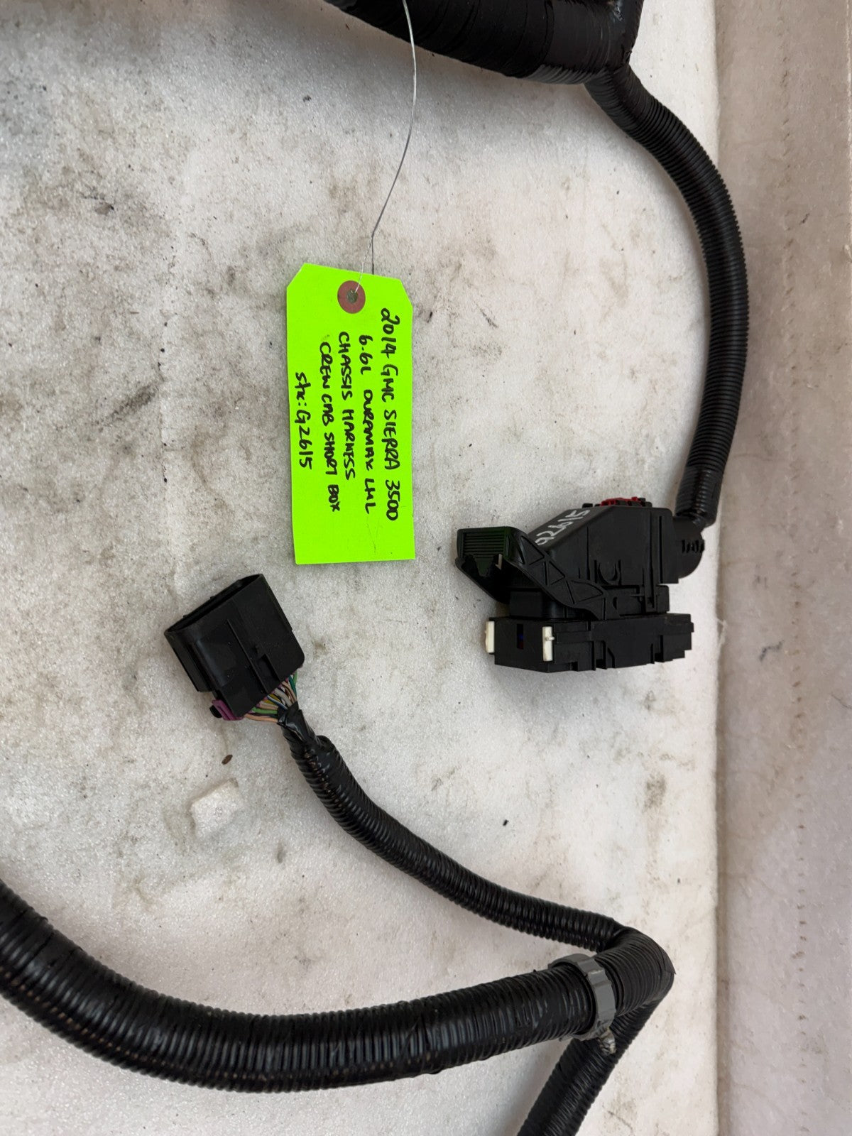 14 Chevrolet GMC 2500HD 3500 4wd CREW CAB SHORT BOX CHASSIS WIRING HARNESS